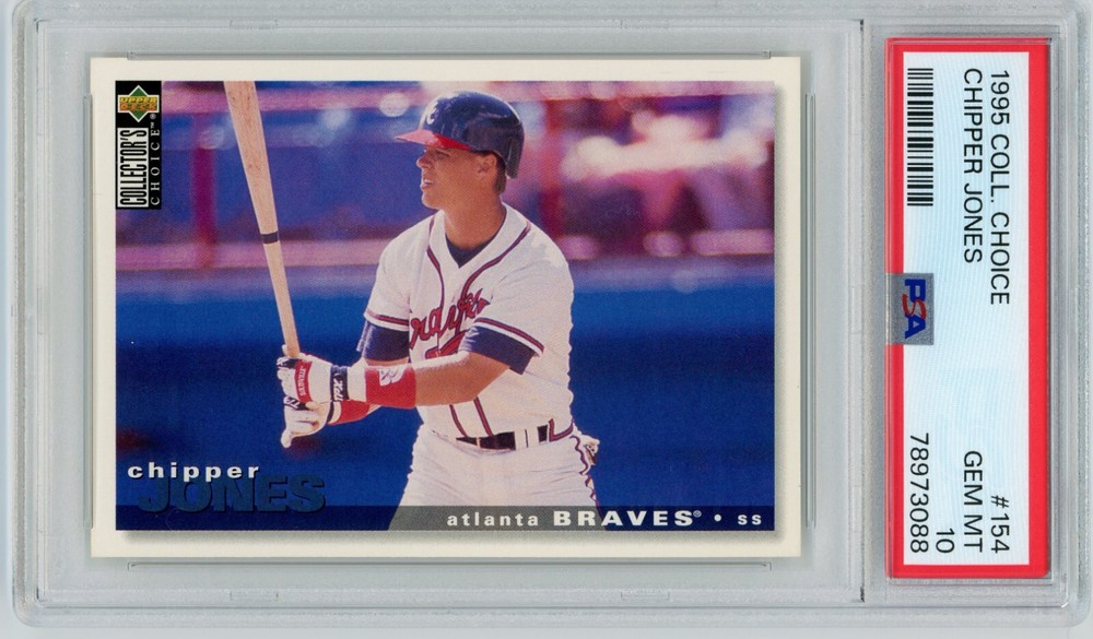 1995 Collector's Choice Chipper Jones #154 Braves HOF Rookie PSA 10 Gem Mint