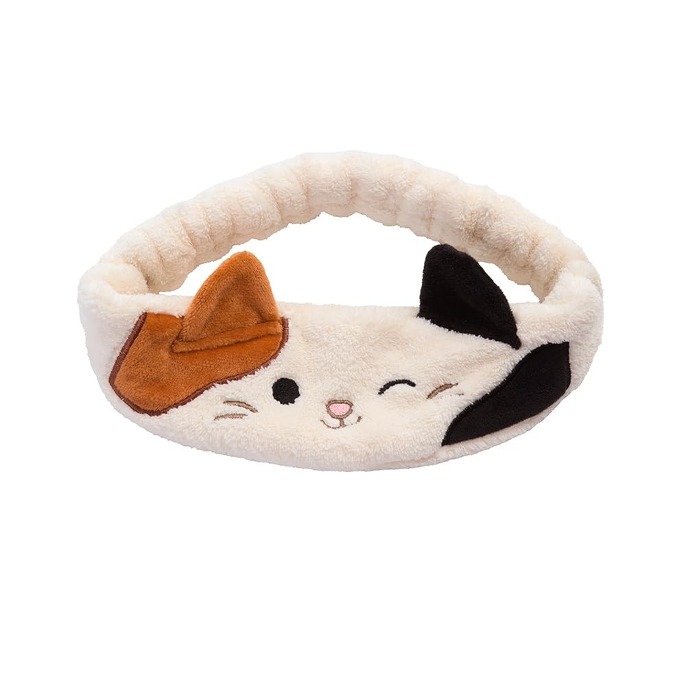 TONYMOLY Squishmallow Cam the Cat Plush Headband for Skincare and Makeup