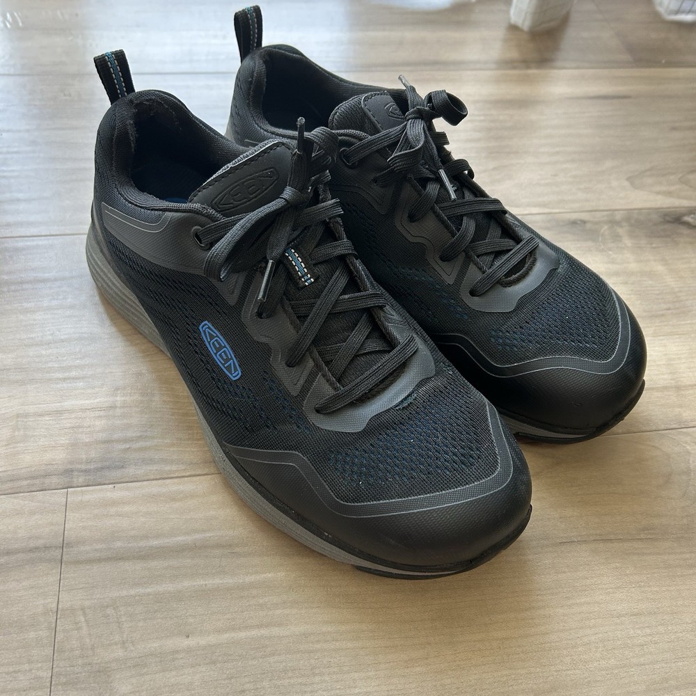 Keen Utility Sparta Black Steel Toe Low Safety Shoes Men’s Size 10 EE Wide Excellent Condition