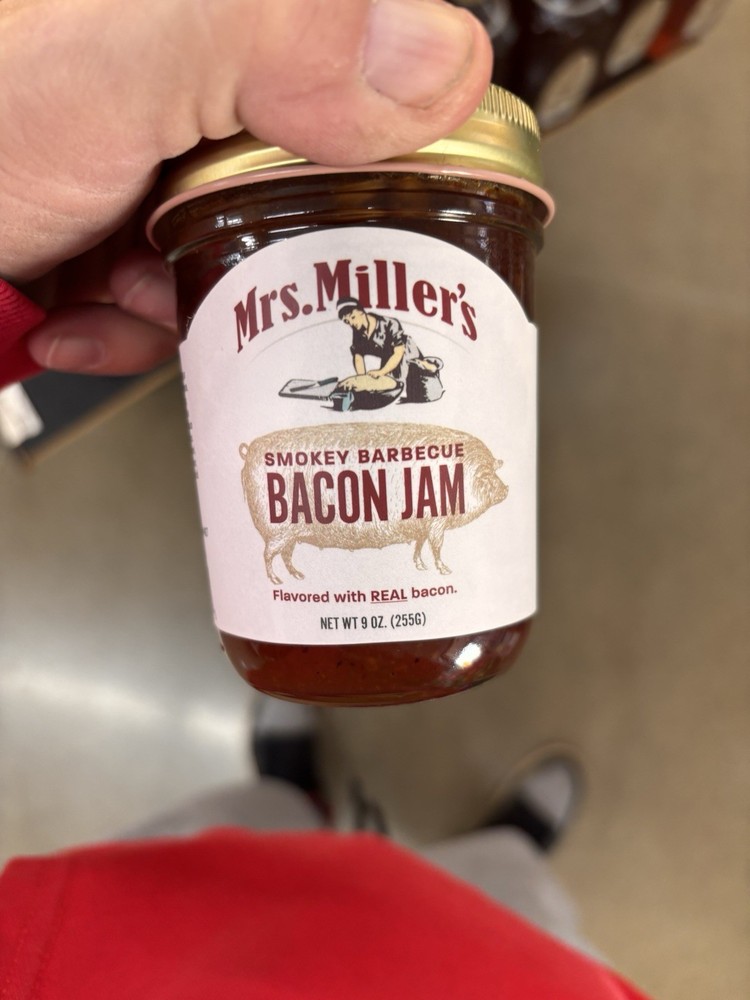 (2) Amish Bacon Jam Honey BBQ Mrs Millers Jam... Homemade From Amish Country🔥🔥