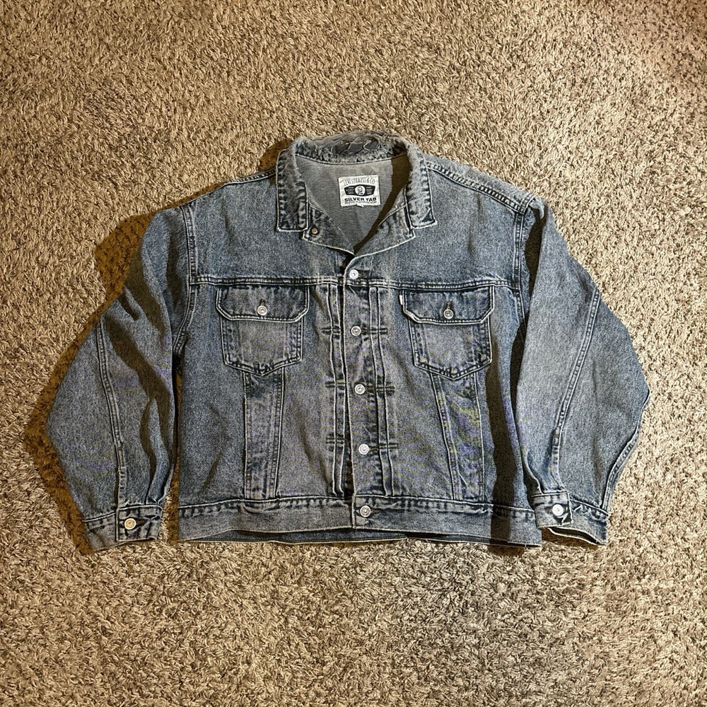 Vintage 90s Levi's XL Silvertab Denim Jean  Jacket Mens