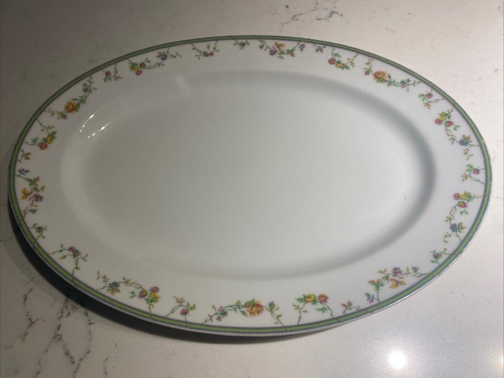 Vtg 11 1/2” Haviland Limoges Oval Serving Dish
