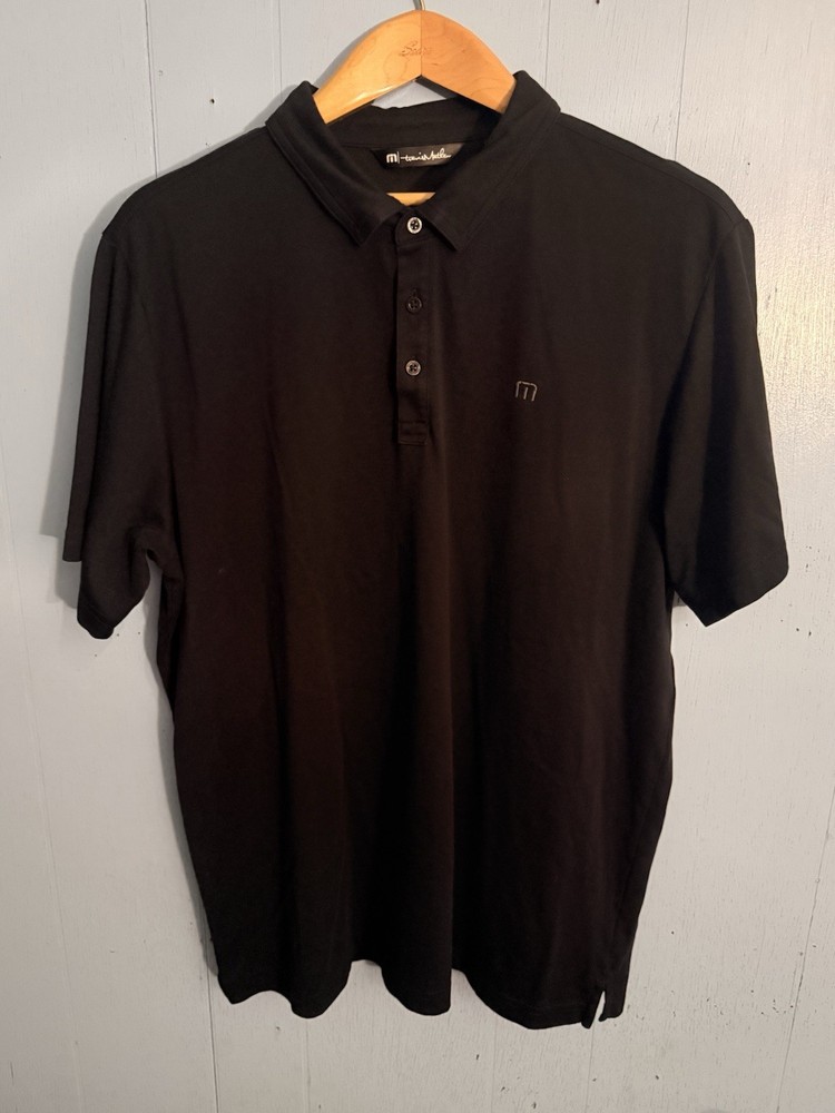 Travis Mathew Black Golf Polo XXL