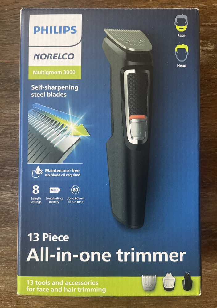 Philips Norelco Multigroom 3000 13-in-1 Trimmer MG3740/40 Black
