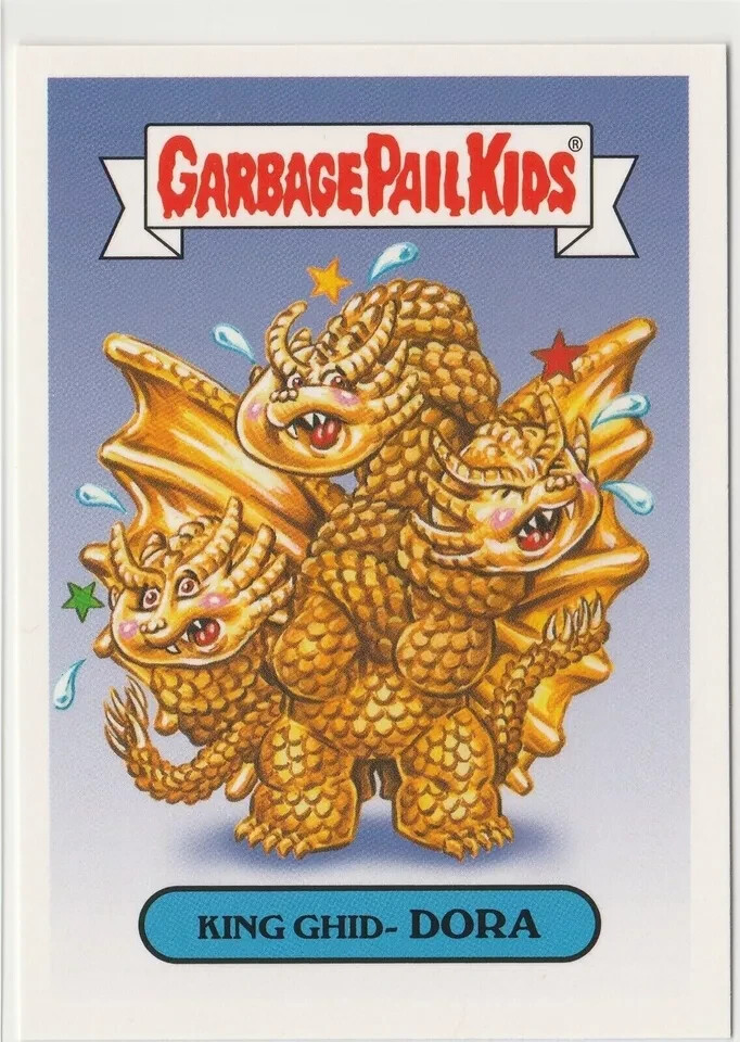 Garbage Pail Kids GPK 2018 King Ghid-Dora #4a Horror-ible Trading Card