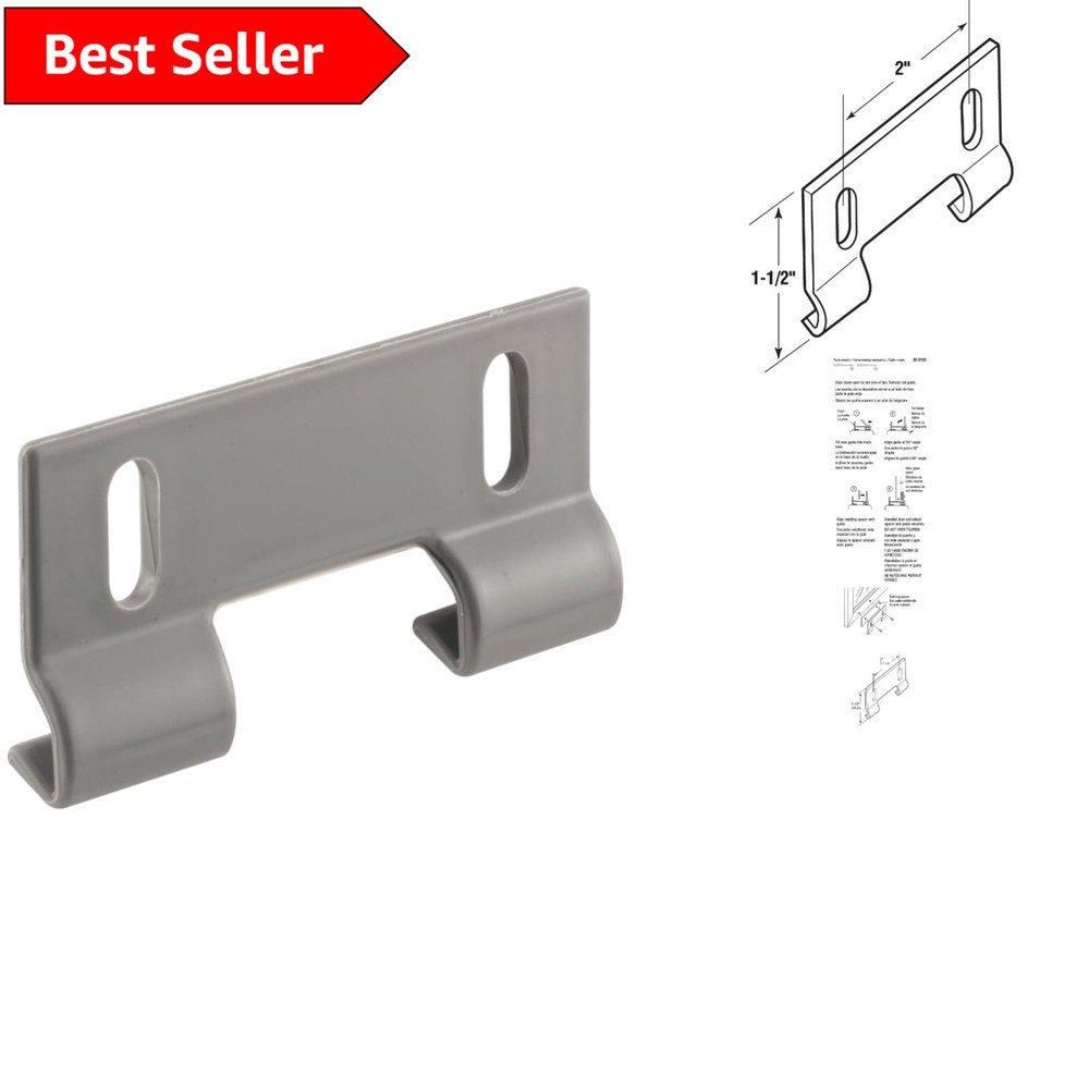 Adjustable Plastic Shower Door Guides - 2-Inch Hole, Easy Installation (2 Pack)