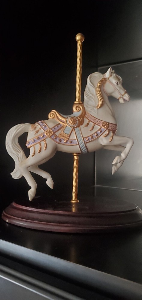 Vintage Carousel Magic Horse 1987 The Franklin Mint Lynn Lupetti