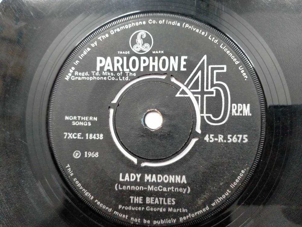 The Beatles Lady Madonna The Inner Light  Rare Single 7