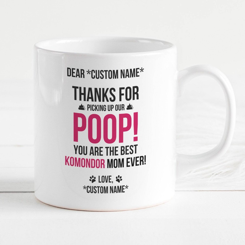 Komondor Mom Mug Komondor Gifts For Women Komondor Mug Funny Mug Komondor Dog