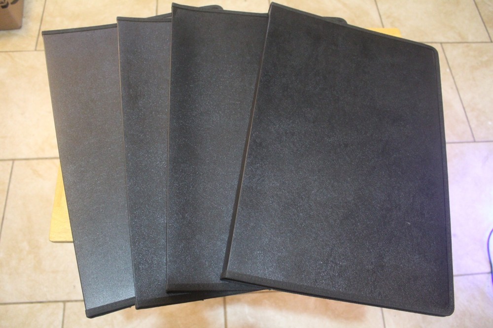 11x17 Art Portfolio Binder with 48 Pages Black Folder for Artwork Display
