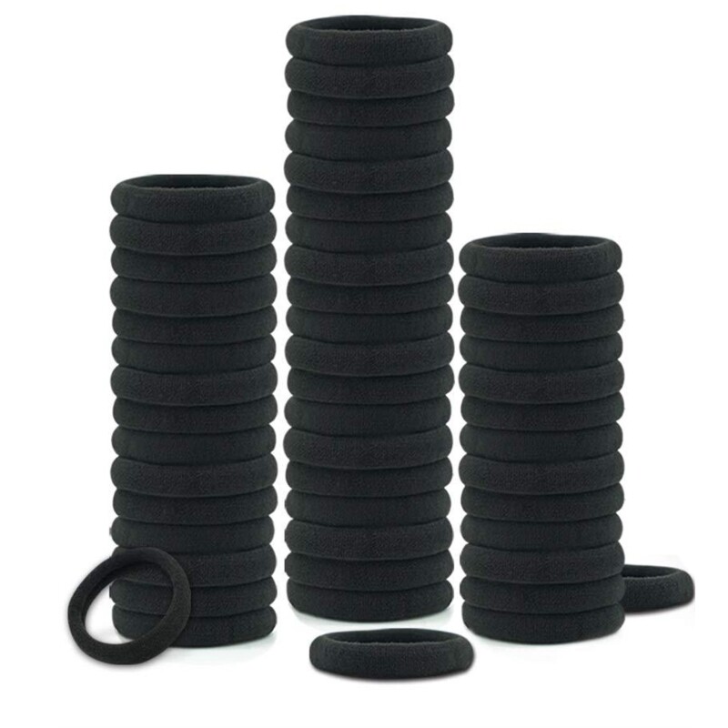 100pcs Colorful Retro Head Rope Hair Ties Scrunchies for Women