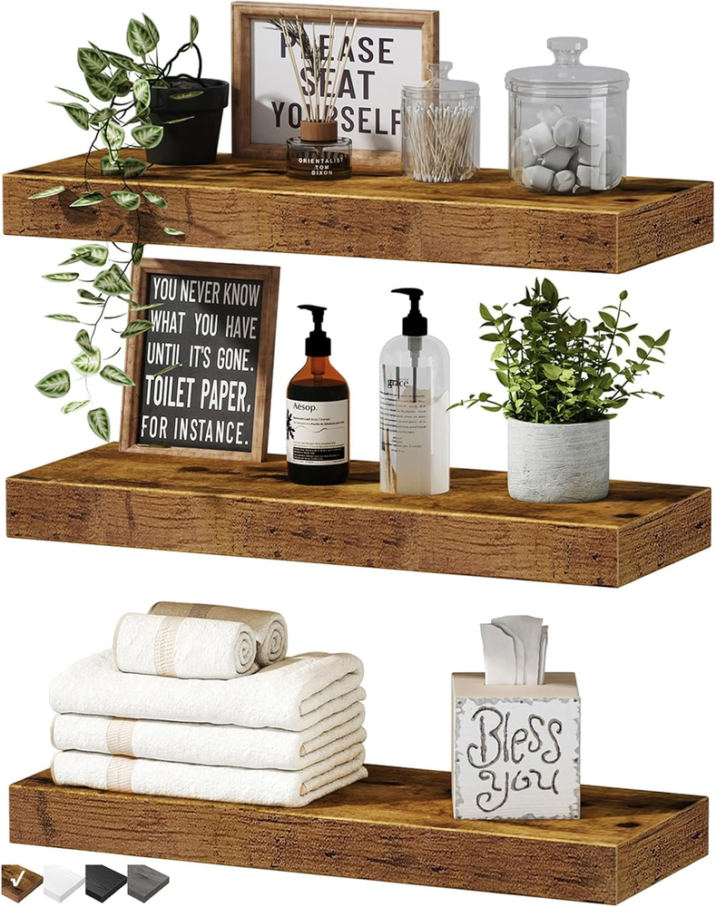 Floating Shelves for Wall Bathroom Shelf Bedroom Kitchen Living Room Hanging Boo