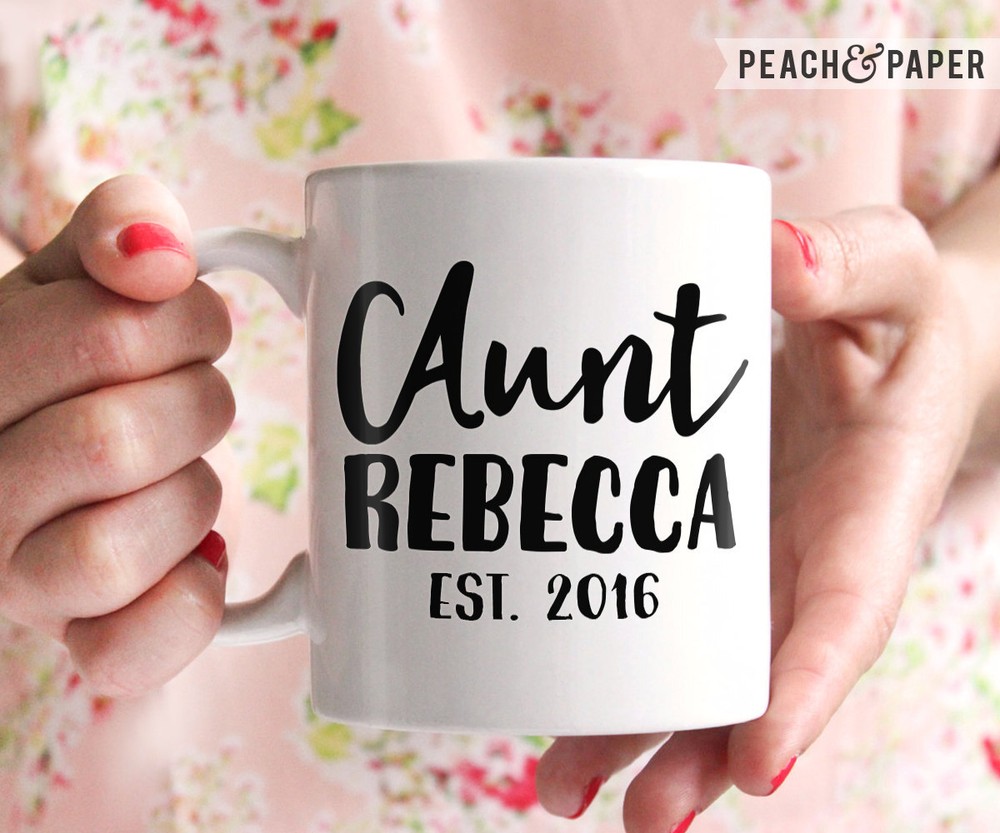 New Aunt Coffee Mug New Aunt Gift Sister Pregnancy Reveal Aunt Pregnancy