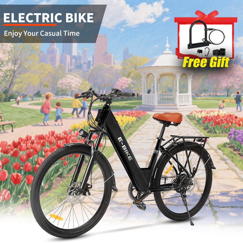 Electric Mountain Bike Adults Ebike 750W Peak Motor BICYCLE 36V 25MPH Commuter.