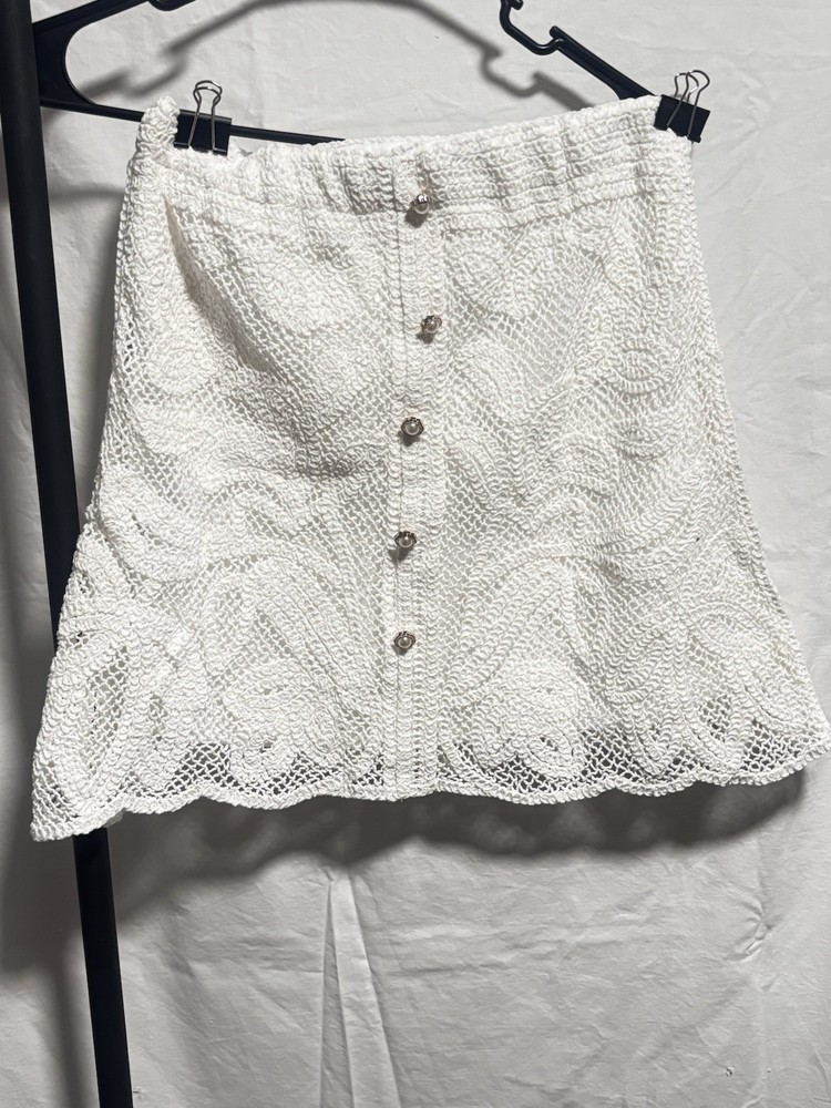 Pol White Lace Mini Skirt Size Small New With Tags