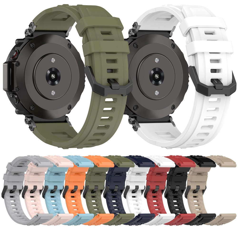 Multi-color Optional Silicone Watch Strap Spare Parts for Amazfit T-Rex Ultra