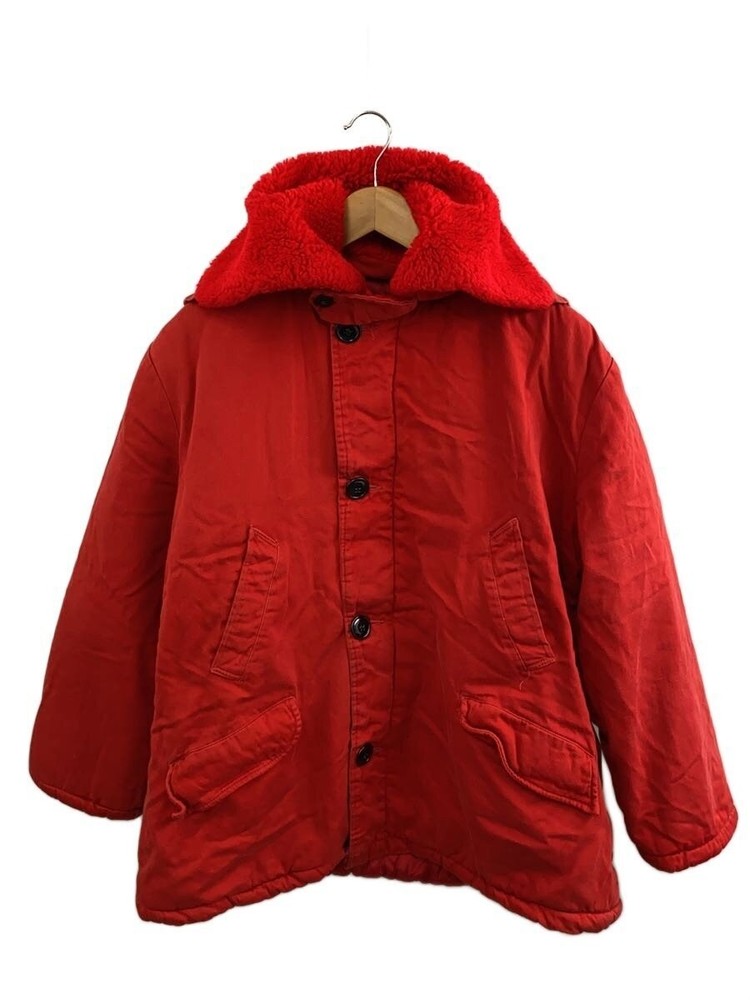 Flight Jacket/-/Cotton/Red/Plain 3390