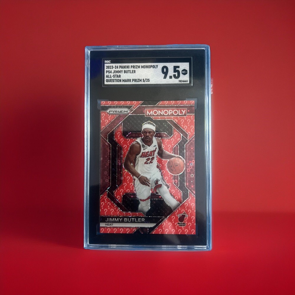 2023-24 Prizm Monopoly Jimmy Butler Question Mark Prizm All-Star Card SSP /25