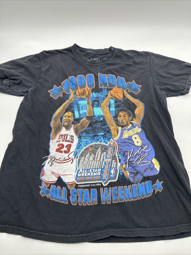 All Star Madison Square Garden 1998 NBA A.M. Vintage T-Shirt Men Large..#21175