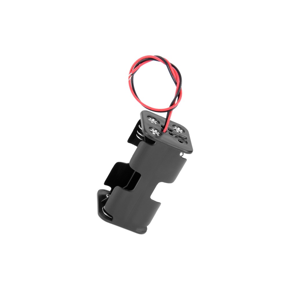 4 X1.5V AA Battery Holder Box Case with Line for DIY Projects