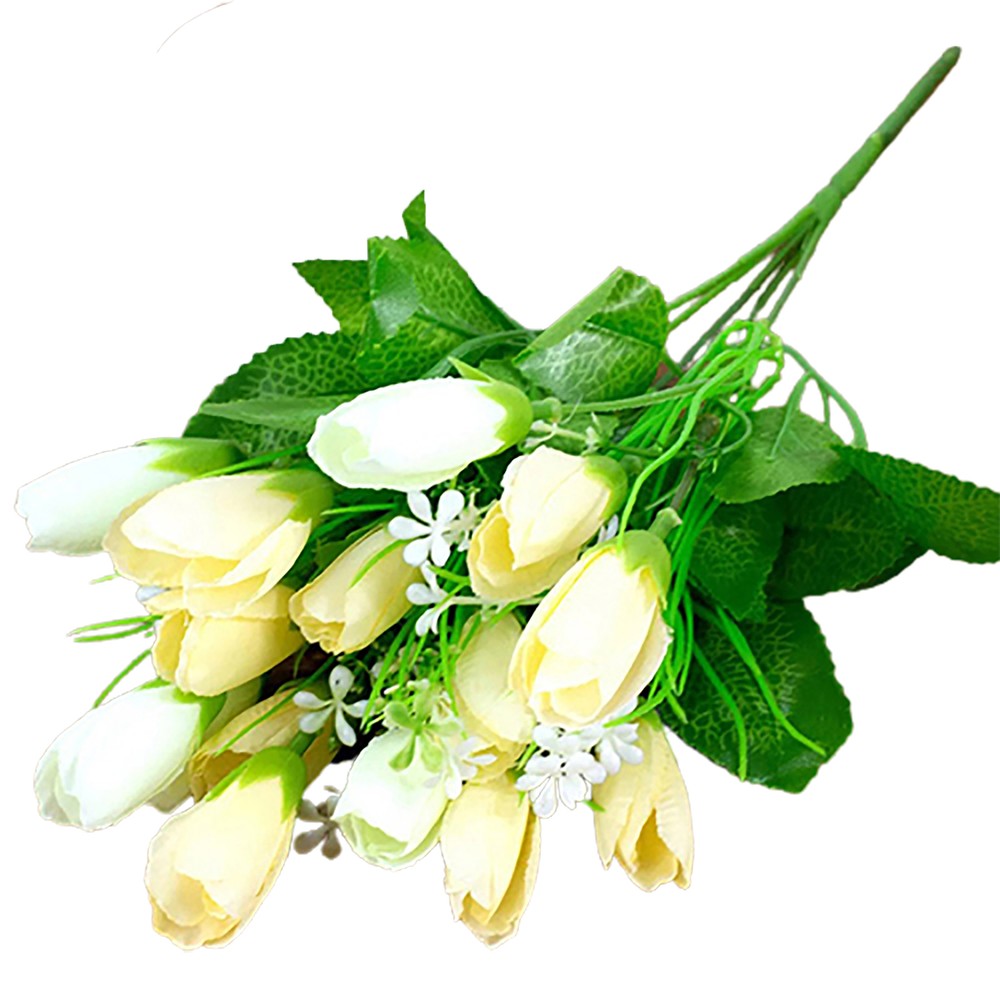 1 Bouquet Artificial Flower Vivid Eco-friendly Wedding Fake Plants Plastic