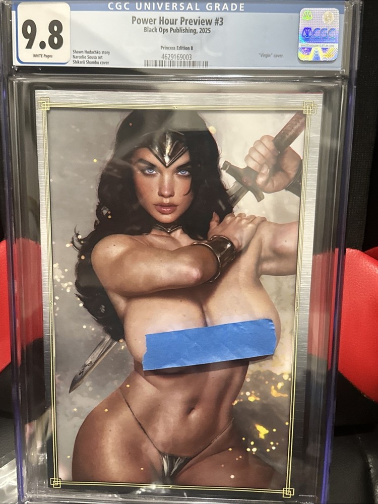 Power Hour #3 Wonder Woman Naughty By Shikarii CGC 9.8 MINT Limited