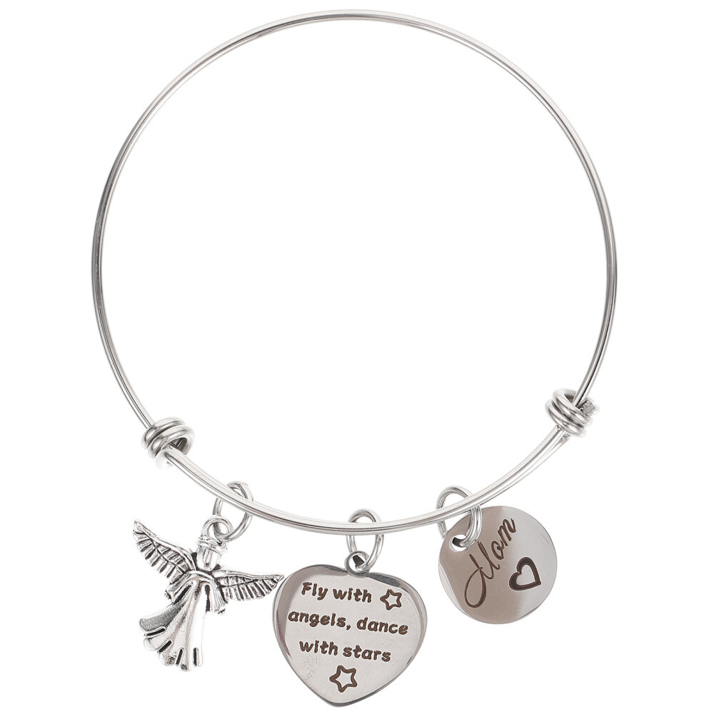 Lettering Tag Bracelet Feet Bracelet Novelty Bracelet Engraved Tag Bracelet