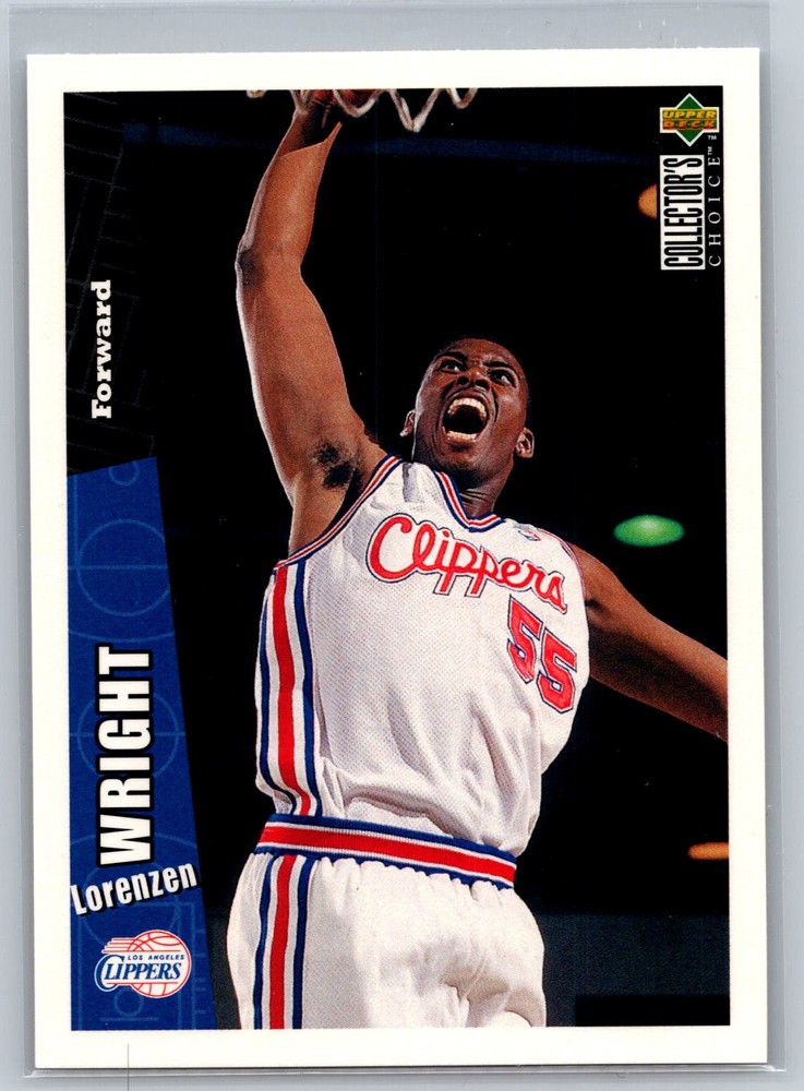 1996-97 Collector's Choice Lorenzen Wright LA Clippers Card #265