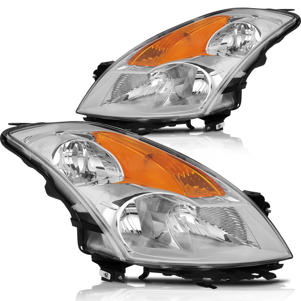 Headlights Assembly For 2007-2009 Nissan Altima Front Pair  Replacment Headlamps