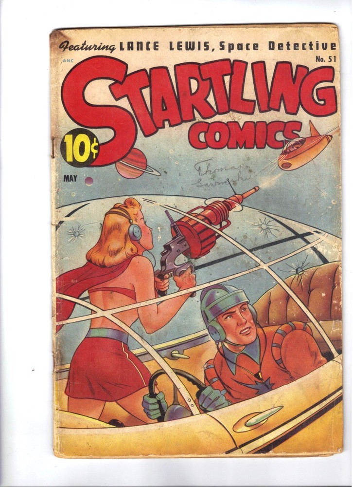 Startling Comics #51  Schomburg / XELA  Golden Age COMIC, Tygra and the Java Men