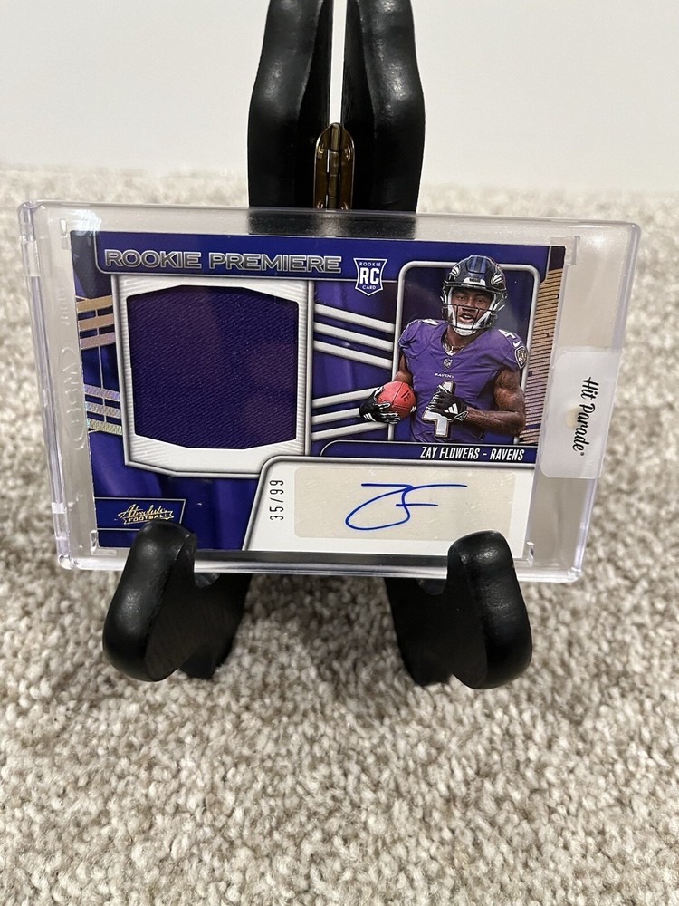 2023 Panini Absolute - Rookie Premiere Materials Autographs Zay Flowers /99