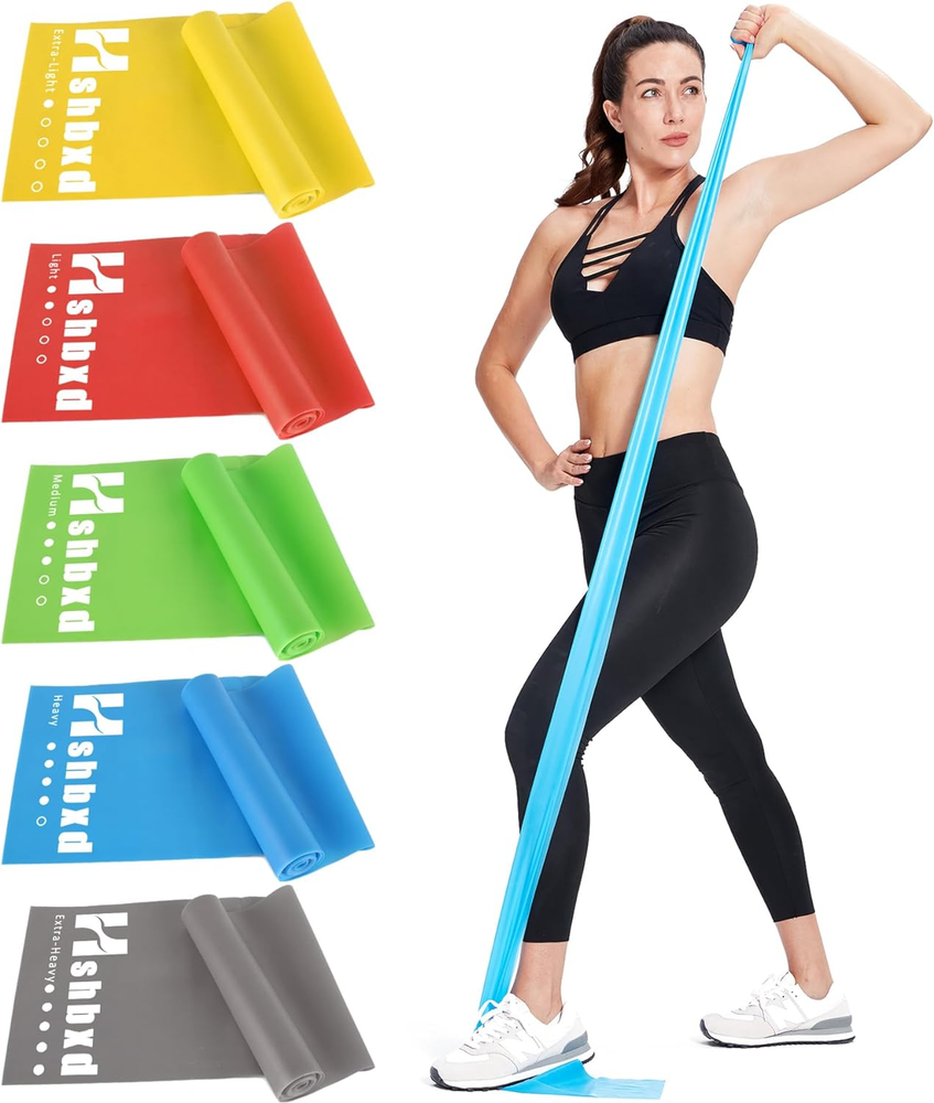 Elastic Resistance Bands for Workouts, Physical Therapy, and Home Exercise