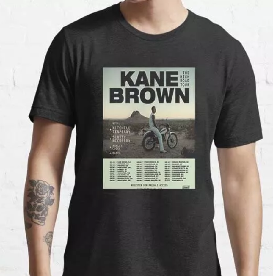 Kane Brown The High Road 2025 Tour Country Music T-Shirt Unisex S-5XL