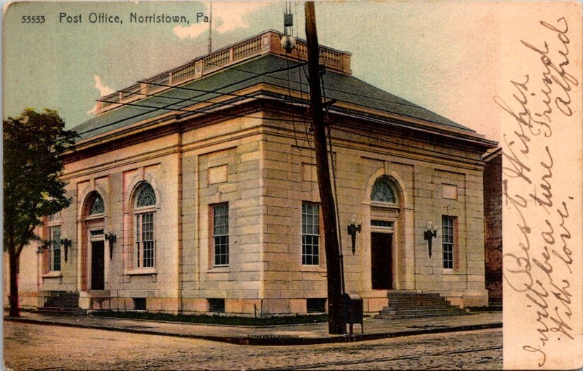Norristown Pennsylvania Post Office Vintage Postcard                       18581