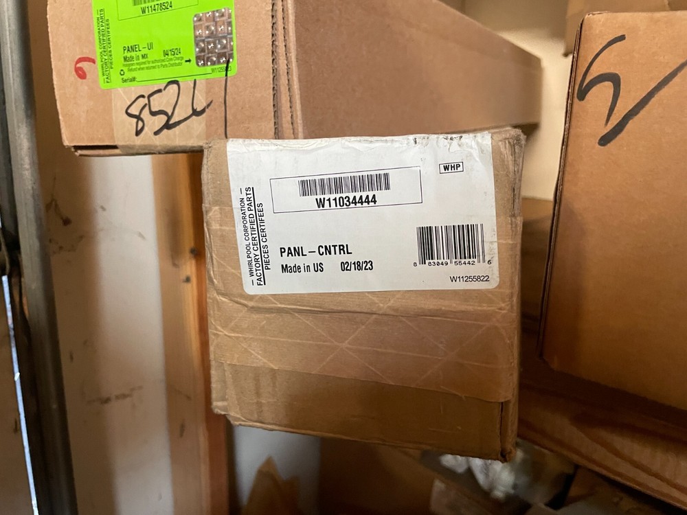 New OEM Whirlpool Oven Control Panel Stainless W11034444 W10901127 G2