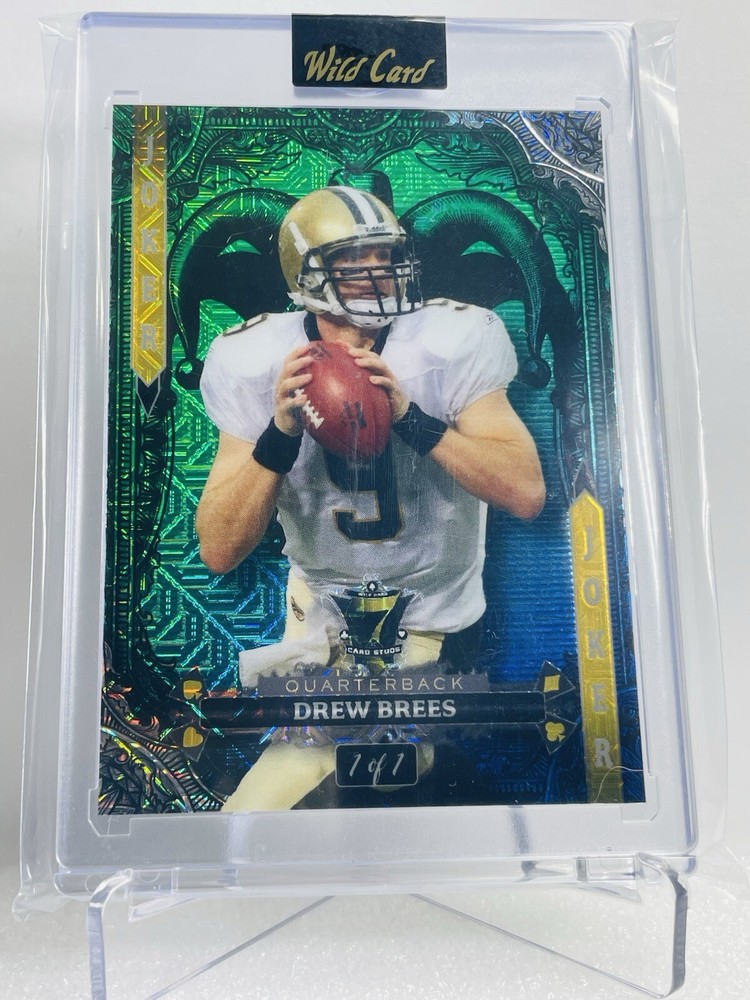 2024 Wild Card 7 Card Studs Jokers Wild DREW BREES 1/1 Joker