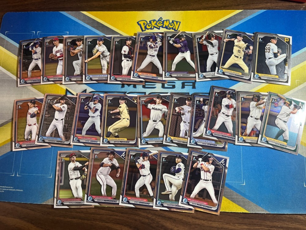 2024 Bowman Draft Chrome Starter Set Lot of 25 with BENGE, KURTZ, MONTGOMERY