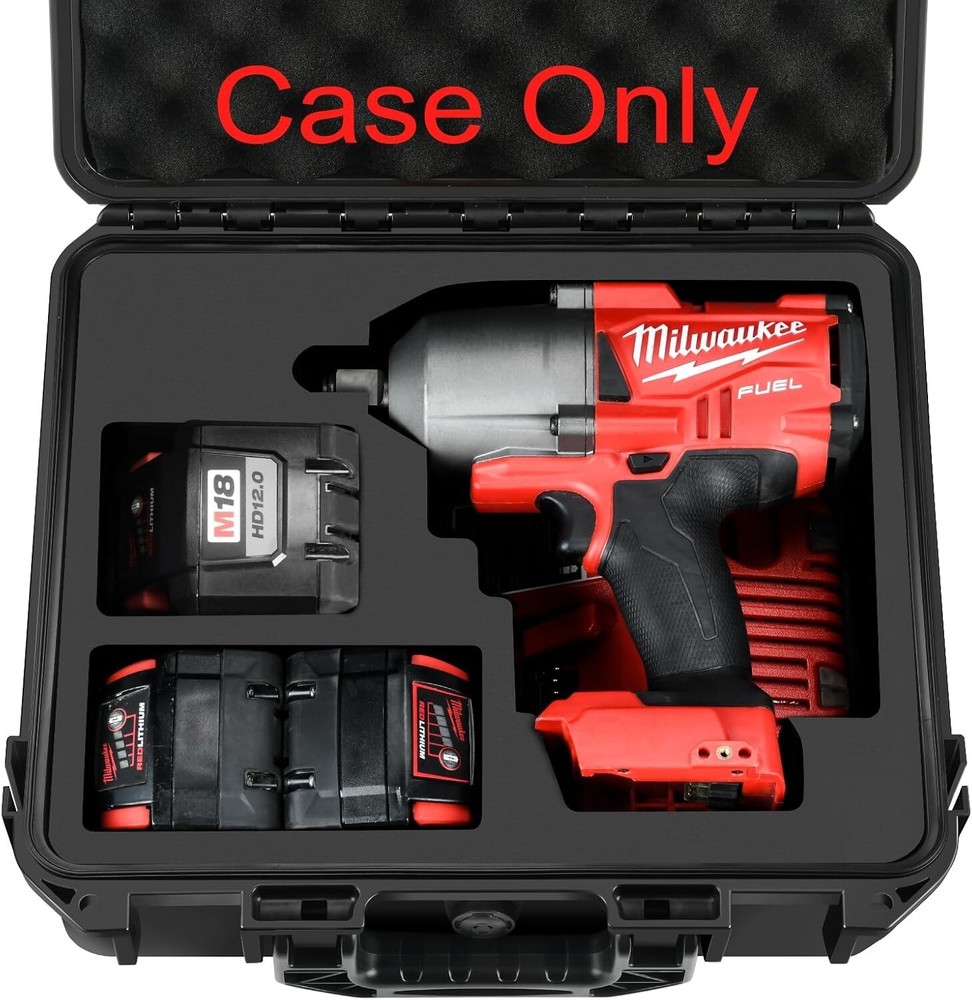 Milwaukee M18 Impact and Torque Wrench Case - Durable Waterproof Hard Shell Protection