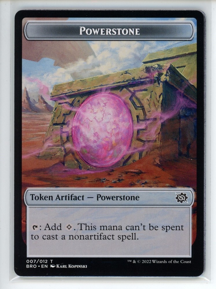 POWERSTONE TOKEN The Brothers' War #7 BRO(NM+)(MTG)