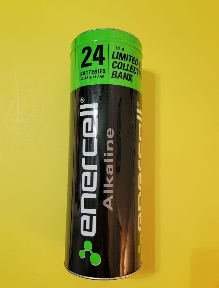 Vintage RadioShack Collectible Battery Tin / Coin Bank