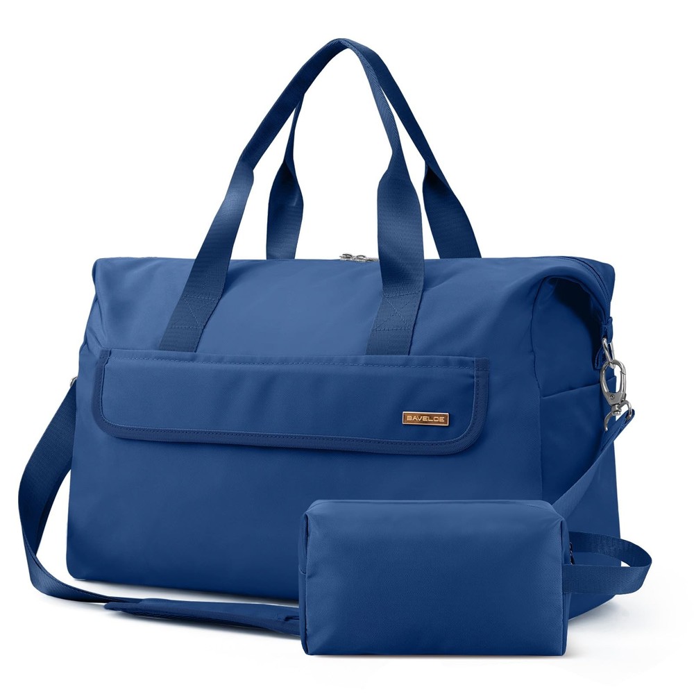 18x14x8 Underseat Carry-On Duffel with Wet Pocket  Toiletry Bag, Navy