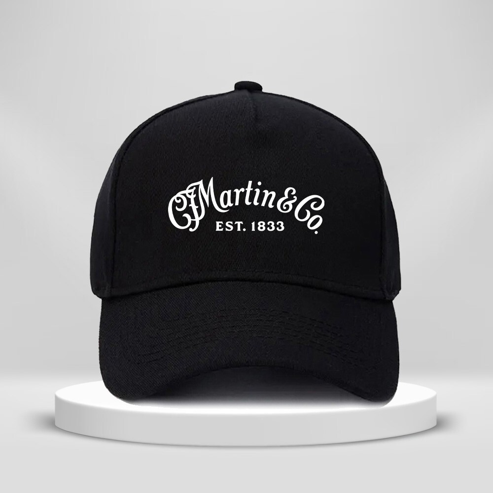 Martin & Co Guitars Logo Print Hat 5-Panel Baseball Cap Unisex Adult