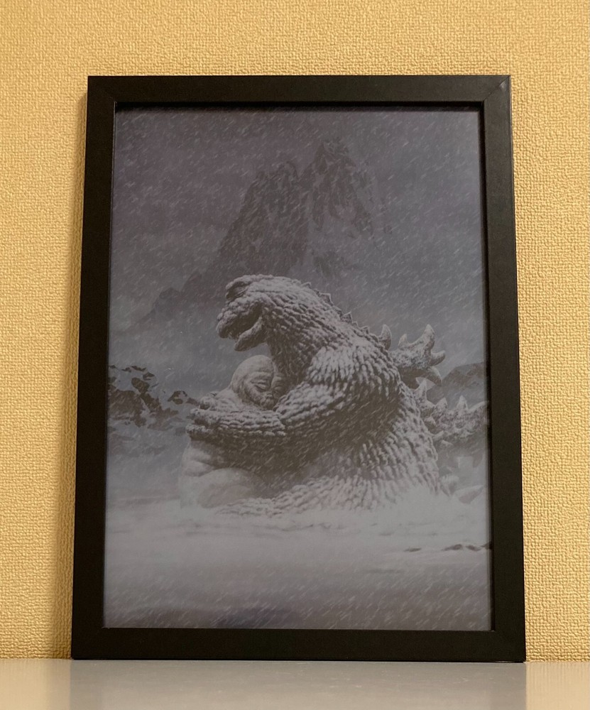 SON OF GODZILLA  framed clearfile poster Yuji Kaida art work Picture board Japan