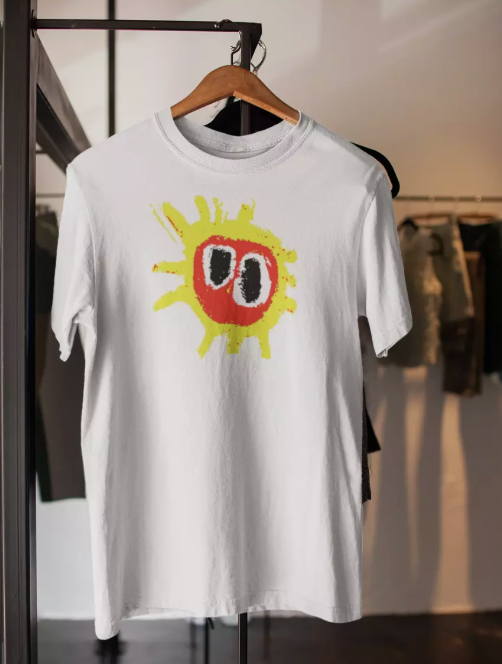Primal Scream T-Shirt Screamadelica Rave Logo Madchester Unisex Tee
