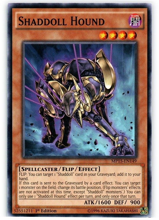 Shaddoll Hound MP15-EN149 Common 1st Edition NM 2015 Mega Pack Single