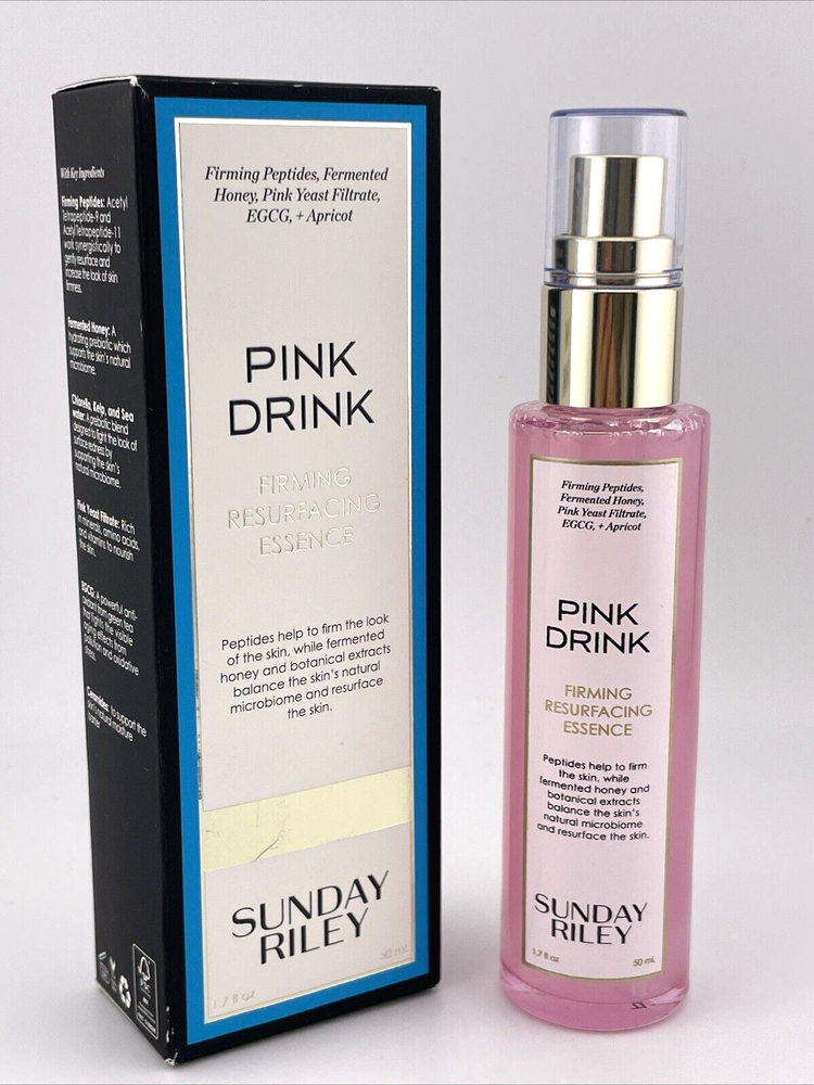 Sunday Riley Pink Drink Firming Resurfacing Essence 1.7oz 50ml Fresh