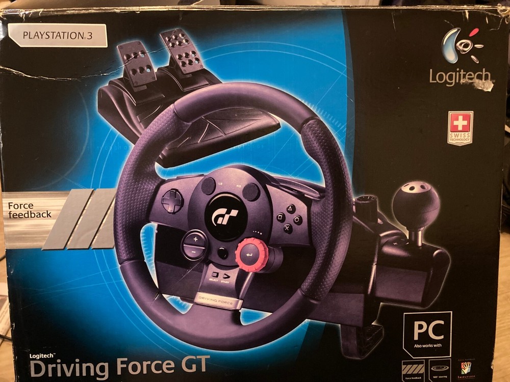 Logitech Driving Force GT Racing Wheel with Pedals for PC and PS3 E-X5C19