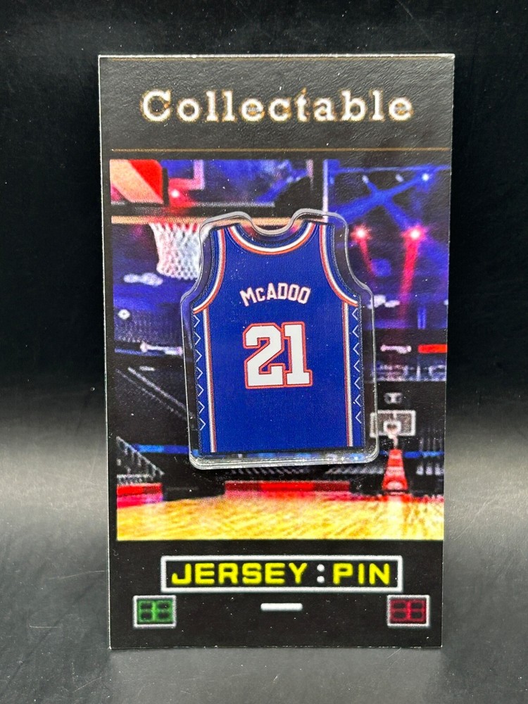 New Jersey Nets Bob McAdoo  jersey lapel pin-Classic RETRO Collectable