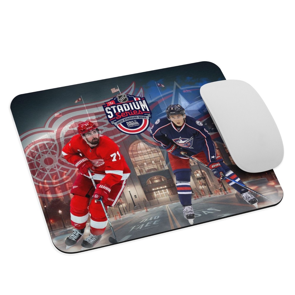 NHL Stadium Series 2025 Mouse Pad Detroit Red Wings vs Columbus Blue Jacket