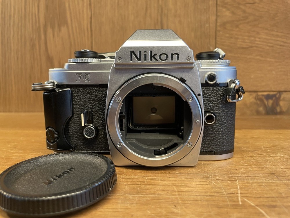 *CLA'd : Almost Mint* Nikon FG Silver SLR 35mm Film Camera Body From Japan